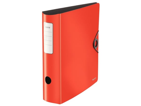 Leitz 180° Active Solid - Hevarmbuefil - bokryggbredde: 80 mm - for A4 - kapasitet: 500 ark - rød