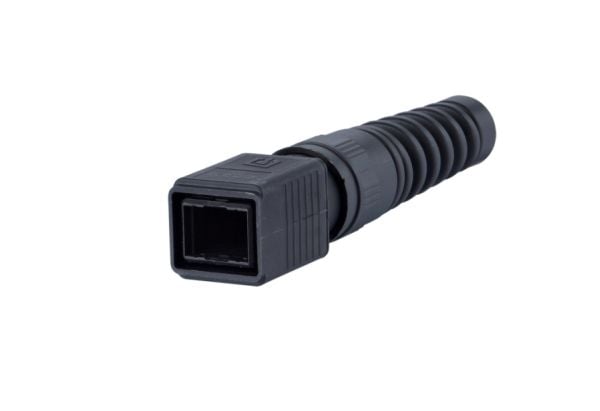 METZ CONNECT 1401055002KE, Kaapelikenkä, Musta, Muovi, RJ-45