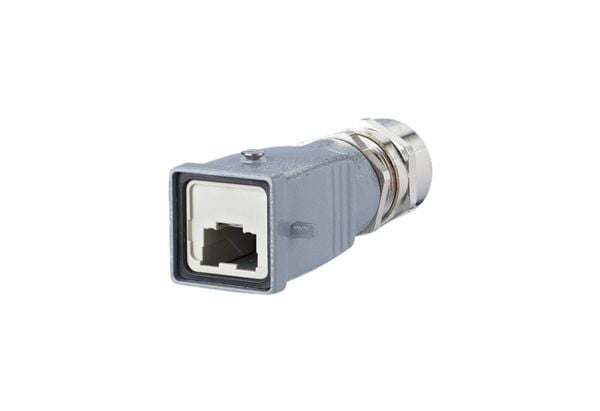 BTR E-DAT Industry IP67 V5 metal plug housing - Kontaktdeksel - grå