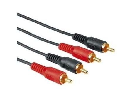 Hama Audio Connecting Cable 2 RCA Male Plugs - 2 RCA Male Plugs, 10 m, 2 x RCA, Hankjønn, 2 x RCA, Hankjønn, 10 m, Svart