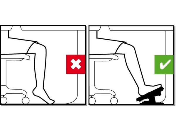 Unilux Nymphea - jalkatuki - musta