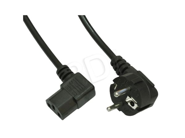 Akyga Pro Series AK-PC-02A - Johdinsarja - CEE 7/7 (han) vinklet til IEC 60320 C13 vinklet - 250 V - 10 A - 1,5 m - lajitelma