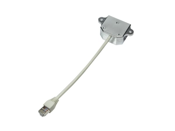 LogiLink NP0044, 10/100Base-T(X), Cat5e, Metallisk, Hvit, 0,15 m, 300 g