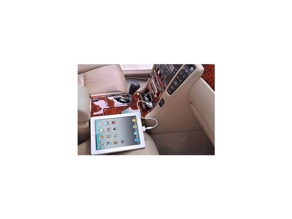 Techly IUSB2-CAR2-4A2P, Automatisk, 5 V, Vit