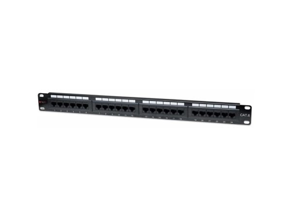Techly 24 x RJ45 Cat.6, IEEE 802.3, IEEE 802.3ab, IEEE 802.3u, 10/100/1000Base-T(X), Raskt Ethernet, Gigabit Ethernet, 1000 Mbit/s, RJ-45, Gull