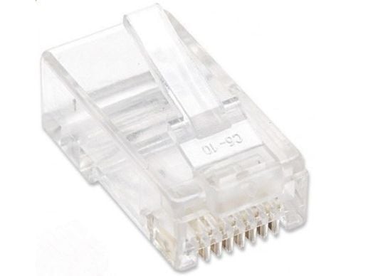 Techly IWP-JAR-C6RTY, RJ45, Läpinäkyvä, Muovi, Cat6, U/UTP (UTP), Kulta