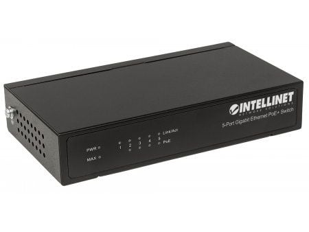Intellinet 561228, Uhåndtert, Gigabit Ethernet (10/100/1000), Strøm over Ethernet (PoE)