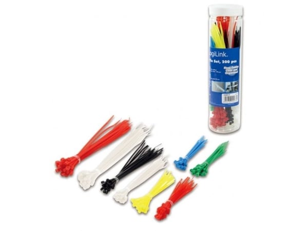 Techly ISWT-SET-CL, Nailon, Monivärinen, 125 g, 200 kpl
