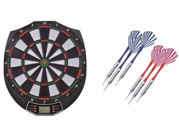 Elektronisk Dartspil 38cm m/6 pile