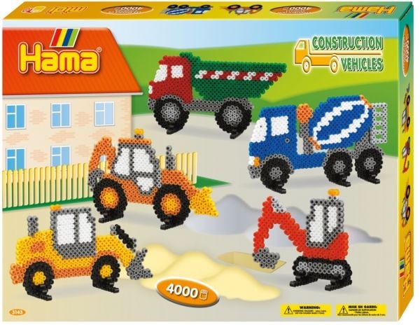 Hama Beads 3143 4000 stk. barne-pykkelsett for tegning/maling og håndverk (3143)