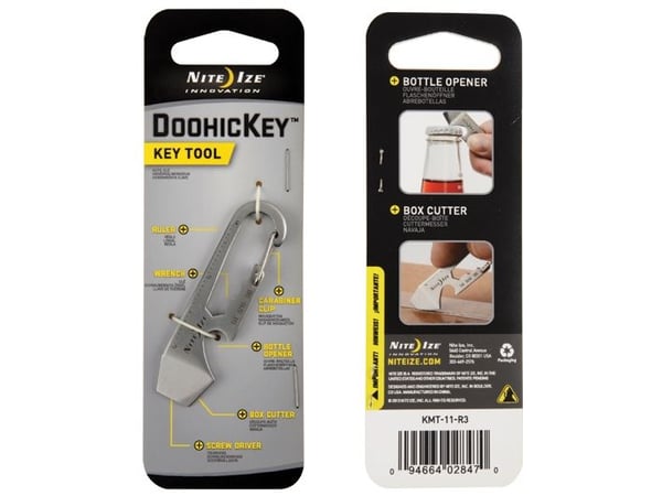 Nite Ize DoohicKey, Nøkkelkarabin, Rustfritt stål, Rustfritt stål, 17,2 mm, 64,8 mm, 12 g