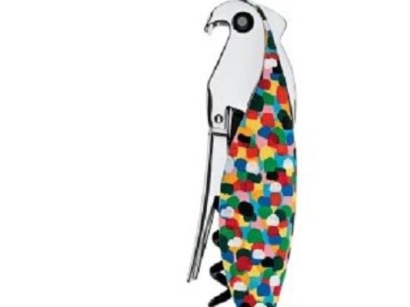 Alessi am32, Korkskruv med vingar, Multifärg, Gjuten aluminium, Polykarbonat, 30 mm, 25 mm, 130 mm