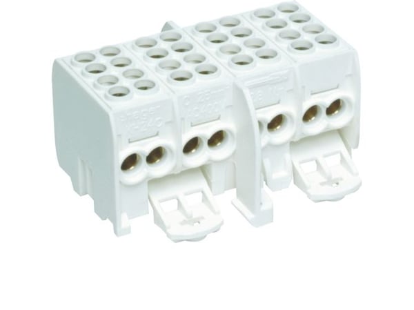 Loopterminal Hager4 polig för kopparledare med flera trådar 1,5-25mm2fina trådar 1,5-16mm2
