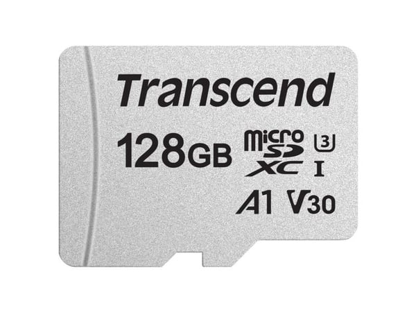 Transcend 300S - Flashminnekort - 128 GB - A1 / Video Class V30 / UHS-I U3 - microSDXC