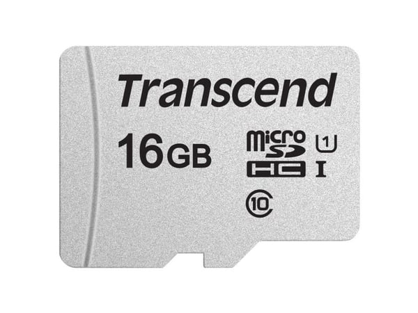 Transcend 300S - Flashminnekort - 16 GB - UHS-I U1 / Class10 - microSDHC