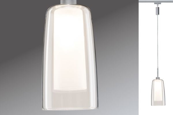 Paulmann 949.98, Spotlight på skinne, GU10, 1 ampuller, LED, 2700 K, Kromfarget