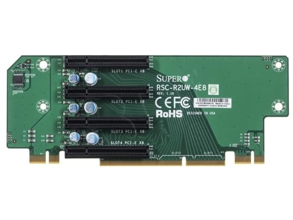 Supermicro RSC-R2UW-4E8, PCIe, 2U, WIO, 4 x PCI-E x8