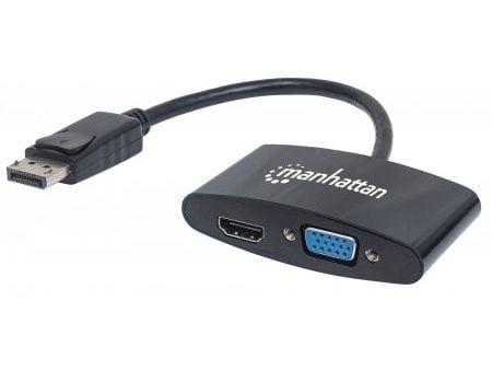 Manhattan 152587, 0,16 m, DisplayPort, HDMI/VGA, Hankjønn, Hunkjønn, Rett