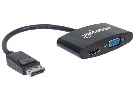 Manhattan 152587, 0,16 m, DisplayPort, HDMI/VGA, Hankjønn, Hunkjønn, Rett