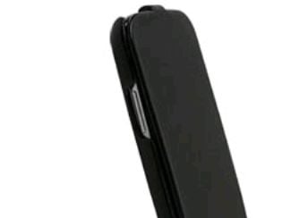Krusell SlimCover - Beskyttende deksel for mobiltelefon - lær - svart - for Samsung Galaxy S III