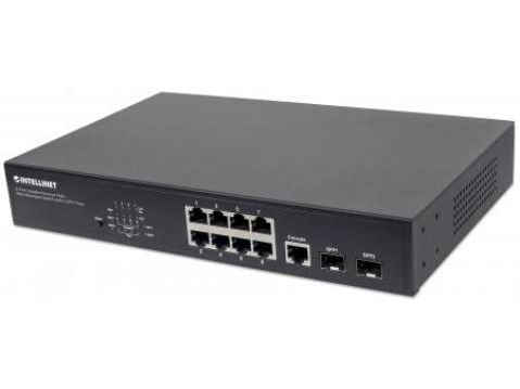 Intellinet 561167, Håndtert, Gigabit Ethernet (10/100/1000), Strøm over Ethernet (PoE), Rack-montering