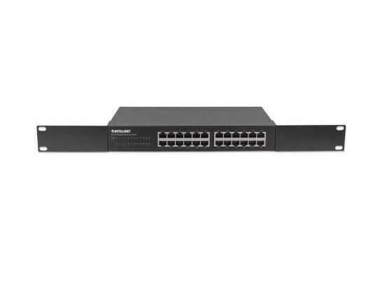Intellinet 561273, Gigabit Ethernet (10/100/1000), Full tosidig, Rack-montering