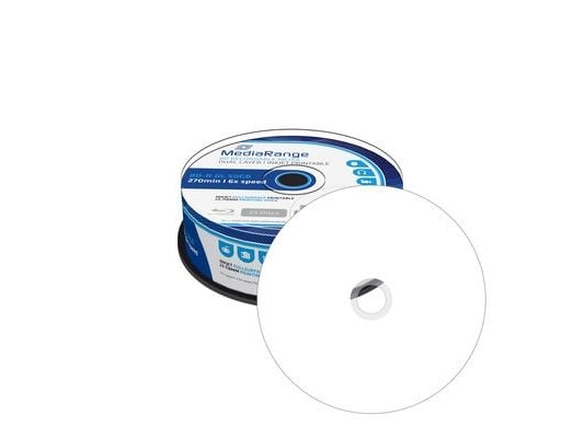 MediaRange - 25 x BD-R - 50 GB 6x - blekkstråleskrivbar overflate - spindel