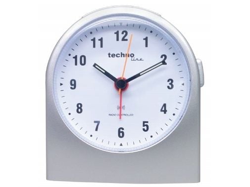 Technoline WT 753, Mekanisk alarmklokke, Rund, Grå, Analog, 1 x AA Mignon (LR06), 95 mm