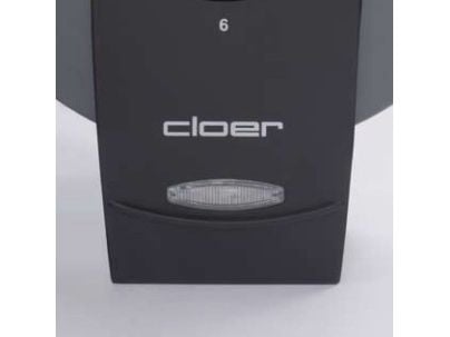 Cloer 1625, 5 vafler, Sirkel, Svart, Grå, 16,5 cm, Metall, 930 W