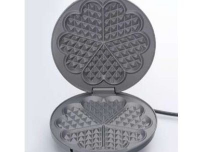 Cloer 1625, 5 vafler, Sirkel, Svart, Grå, 16,5 cm, Metall, 930 W