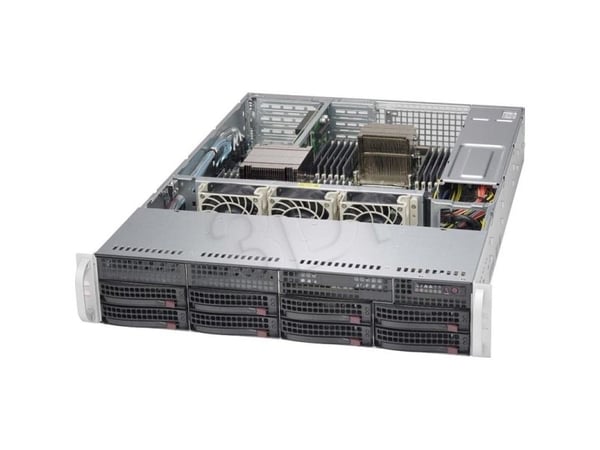 Supermicro SC825 TQC-600LPB - Rackmonterbar 2U - utvidet ATX (E-ATX) - SATA/SAS - hot-swap 600 watt - svart