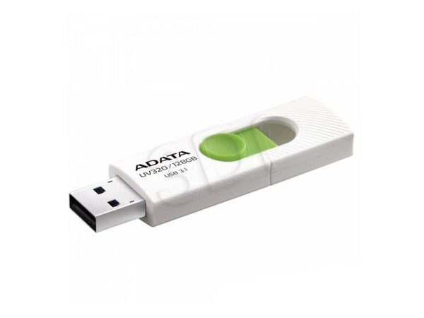ADATA UV320 - USB flash-enhet - 128 GB - USB 3.1 - vit/grön