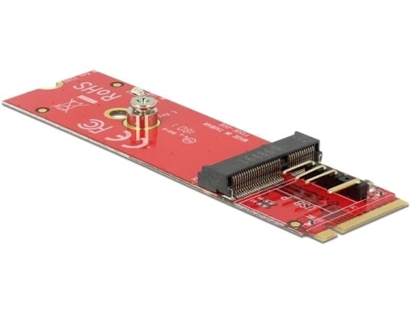 Delock-omformer M.2 Key M-plugg > M.2 Key E-spor for USB- og PCIe-moduler
