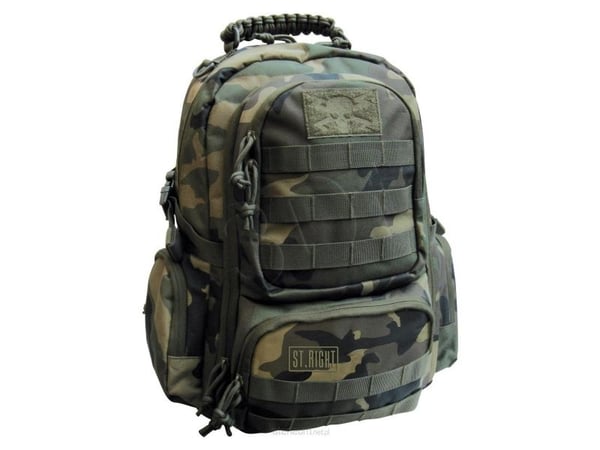 Stright BP-36 militær ryggsekk Woodland Camo MAJEWSKI