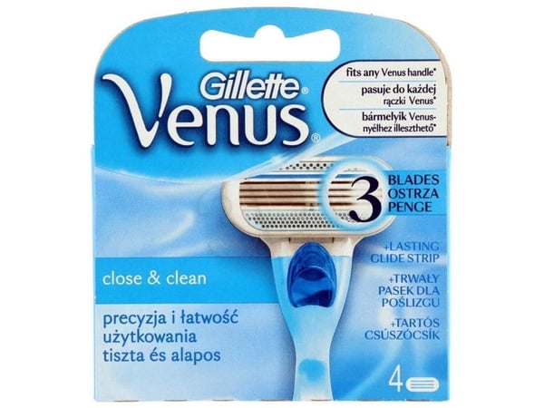 Gillette Venus Classic, Naisten, Gillette, Venus, 4 kpl