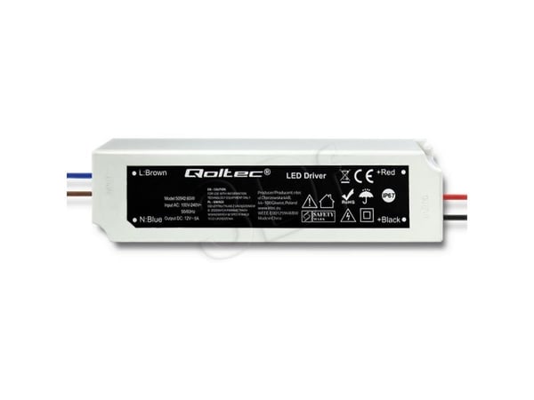 Qoltec LED-ohjaimen virtalähde 60W 5A (50942)