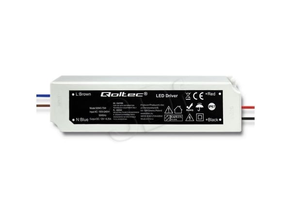 Qoltec - LED driver - 75 Watt - 6.25 A