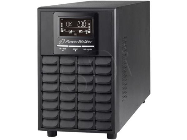 PowerWalker VFI 1500 CG PF1 - UPS - 1500 watt - 1500 VA - 9 Ah - RS-232, USB - utgangskontakter: 4