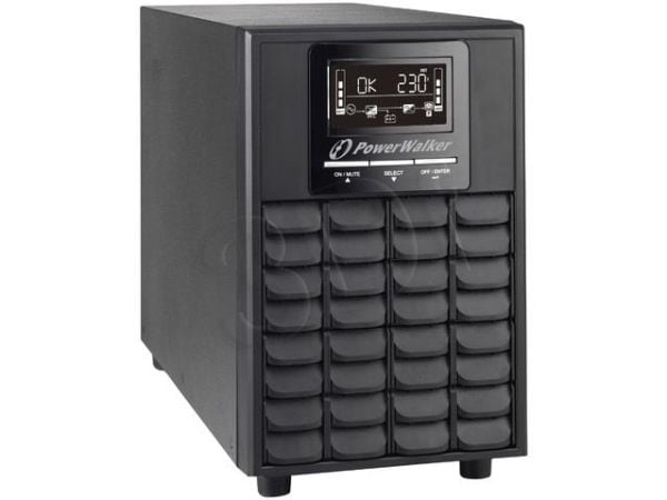 PowerWalker VFI 1500 CG PF1 - UPS - 1500 watt - 1500 VA - 9 Ah - RS-232, USB - utgangskontakter: 4