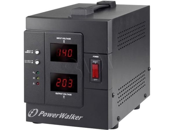 PowerWalker AVR 2000 SIV FR - Automatisk strømregulator - AC 230 V - 1600 Watt - 2000 VA - output-stikforbindelser: 2