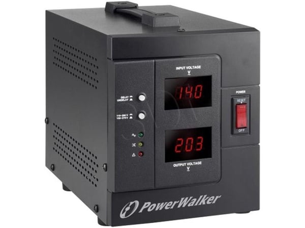 PowerWalker AVR 2000 SIV FR - Automatisk strømregulator - AC 230 V - 1600 Watt - 2000 VA - output-stikforbindelser: 2