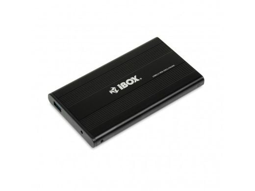 iBox HD-02, HDD-kotelo, 2.5", SATA, USB-liitettävyys, Musta