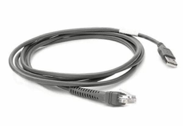 Zebra - Datakabel - RJ-50 (hann) til USB (hann) - 2.1 m - for Zebra DS2208, DS2278, DS8108, DS8108-DL, DS8108-HC, DS8108-SR, DS8178, DS8178-HC