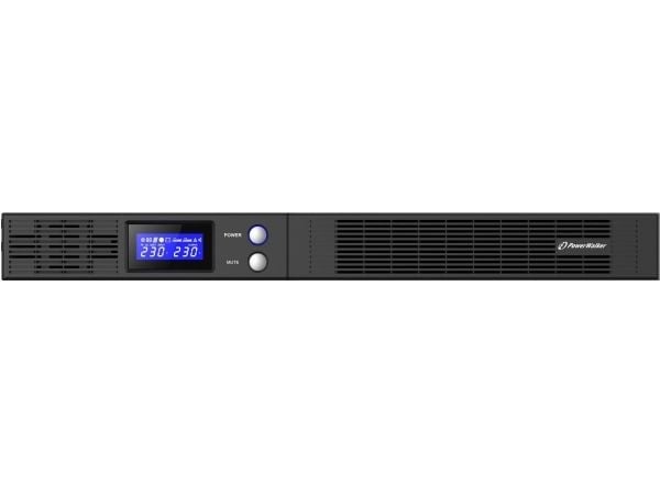 PowerWalker VI 500 R1U, Linje-Interactive, 0,5 kVA, 300 W, Sinus, 165 V, 290 V