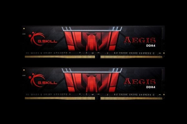 G.Skill AEGIS - DDR4 - sett - 16 GB: 2 x 8 GB - DIMM 288-pin - 2666 MHz / PC4-21300 - CL19 - 1.2 V - ikke-bufret - ikke-ECC