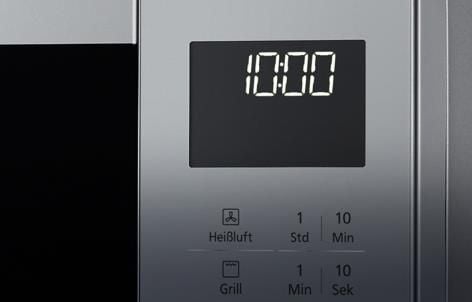 Panasonic NN-CT57, Countertop, Kombination mikroovn, 27 L, 1000 W, Knapper, Sølv - Engelsk brugervejledning