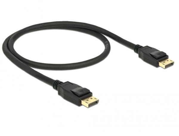 Delock - DisplayPort-kabel - DisplayPort (hann) til DisplayPort (hann) - DisplayPort 1.2a - 50 cm - 4K-støtte - svart