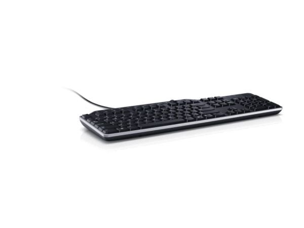 DELL 580-17675, Full størrelse (100 og), Koblet med ledninger (ikke trådløs), USB, AZERTY, Sort