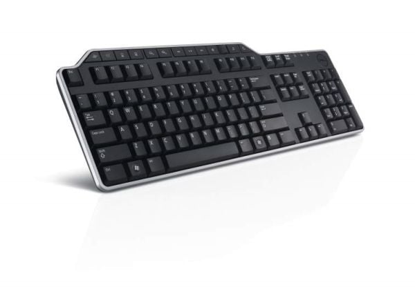 DELL 580-17675, Full størrelse (100 og), Koblet med ledninger (ikke trådløs), USB, AZERTY, Sort