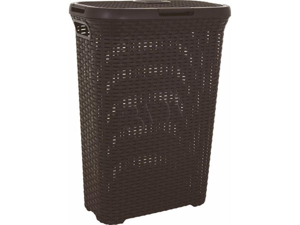 Curver NATURAL STYLE pyykkikori 40L Tummanruskea